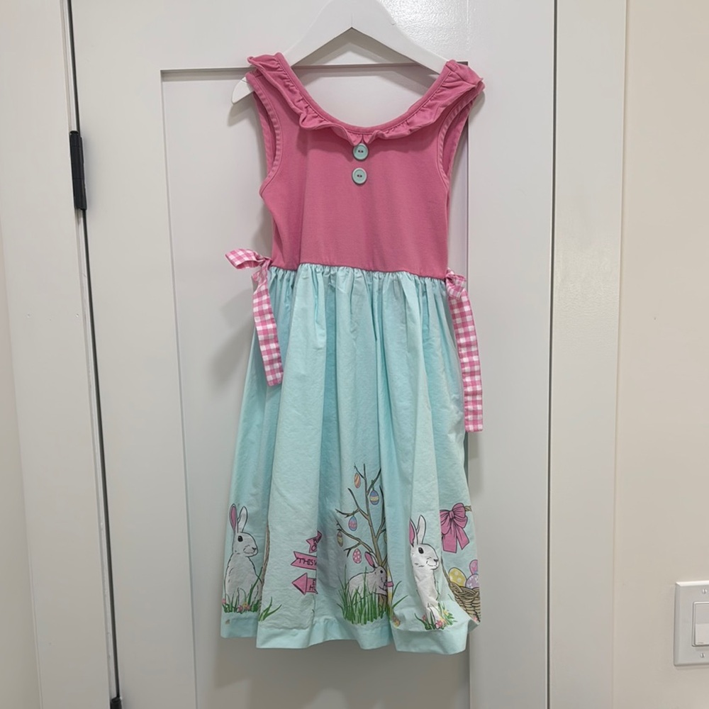 Elenor Rose Kids Dress with Bunny Print